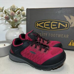 Keen Utility Vista Energy Lace Up Shoes Jam/Black Comp Toe Women's 9W NWB